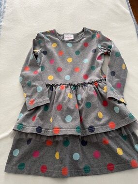 Hanna Andersson polka dot / tulle ruffle dress!
